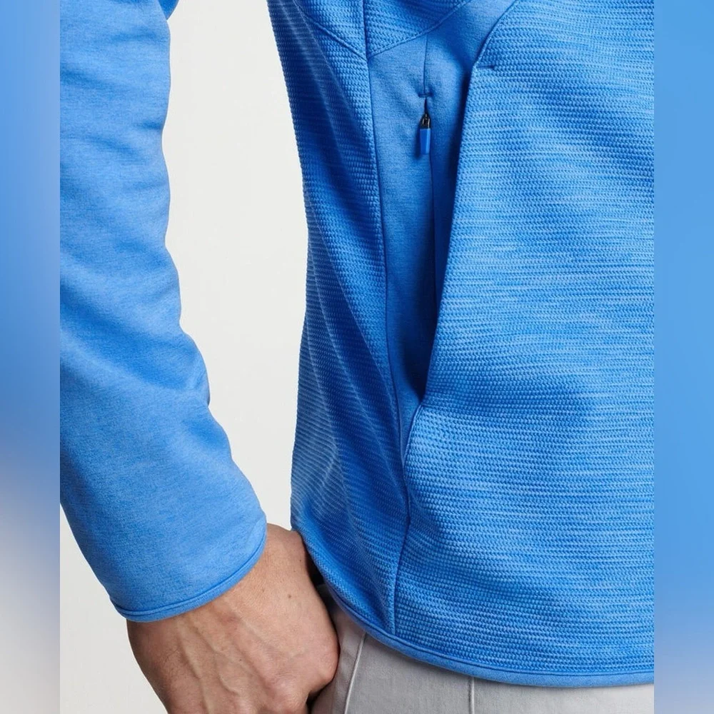 Peter Millar Liberty Blue Vista Hybrid Full-Zip Jacket MF24EK43 Golf - Picture 4 of 6